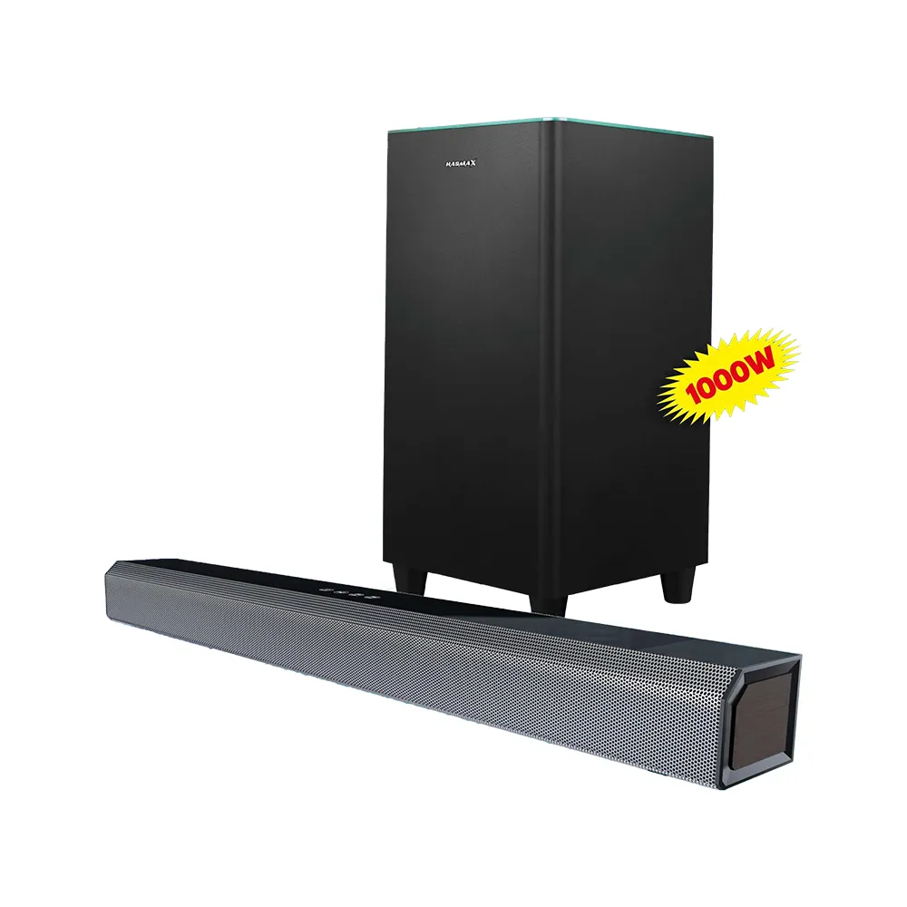 Barre de son Hasmax 1000 W avec caisson de basses